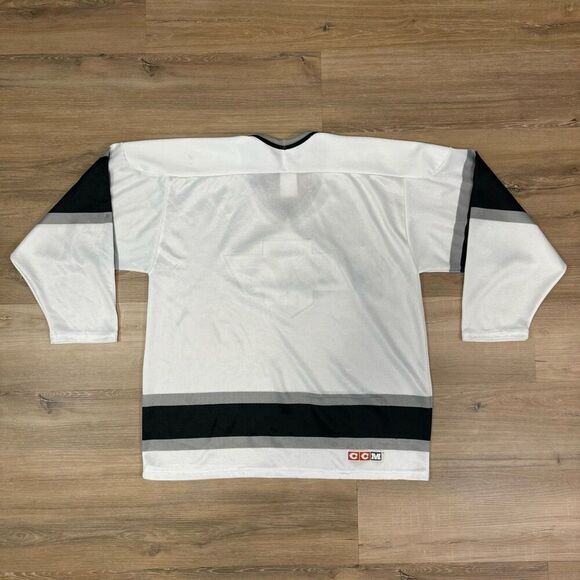 Vintage Los Angeles Kings CCM Home Hockey Jersey White Size Men's L Retro - Picture 4 of 13